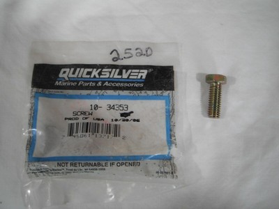 1990 Mercury 2.5 HP Outboard genuine Mercury Quicksilver 10-34353 screw crucial