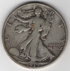 1939 S WALKING LIBERTY HALF-DOLLAR 90% SILVER SAN FRANCISCO .50¢ UNITED STATES