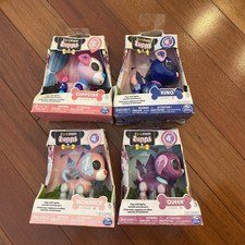 Lot Of 4 Zoomer Zupps Tiny Pups- Queen, King, Monarch Zuppstar Dog Rare New