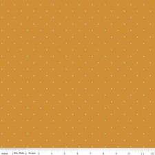 RILEY BLAKE - Bee Cross Stitch by Lori Holt - Butterscotch 1/4yd
