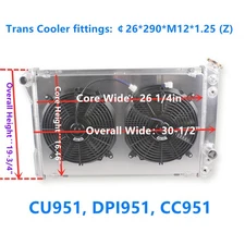 3ROW Radiator+Shroud+Fan For 1993-2002 Chevy Camaro/Pontiac Firebird 5.0L 5.7L