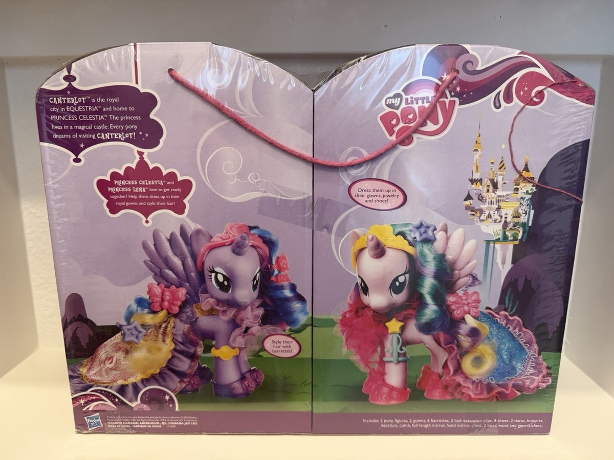 MLP My Little Pony Canterlot Fashion Style Princess Luna & Celestia Target  | eBay