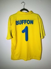 Vintage Italy Buffon 1 Goalkeeper Jersey Yellow Mens XL NB Copia Non Conforme