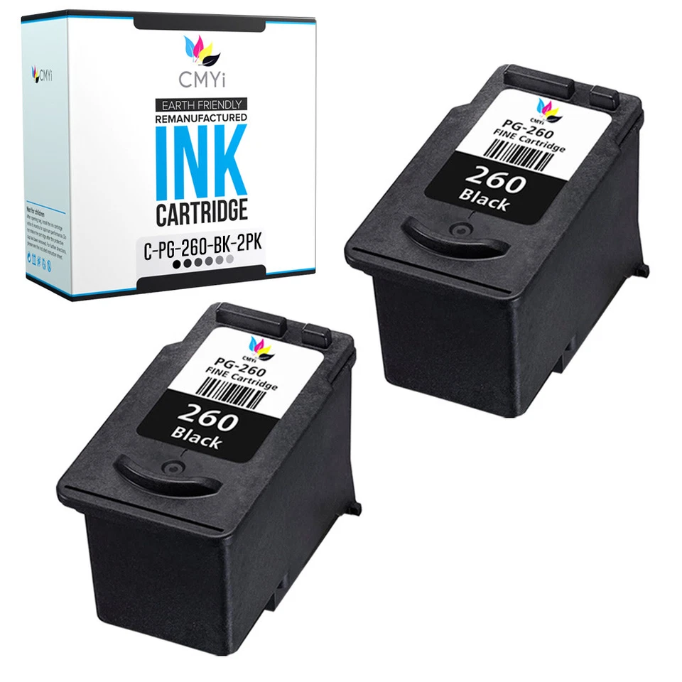 PG-260 CL-261 Ink Cartridges Lot for Canon 260 261 Combo Pack Fits PIXMA - Image 3 of 4