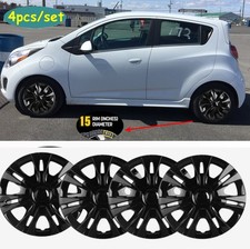 15 Hubcaps Wheel Covers Snap On Hub Caps Fits R15 Steel Wheel For Chevy Spark