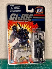 G.I. Joe 25th Anniversary Snake Eyes & Timber Single Card 3.75  Figure 2007