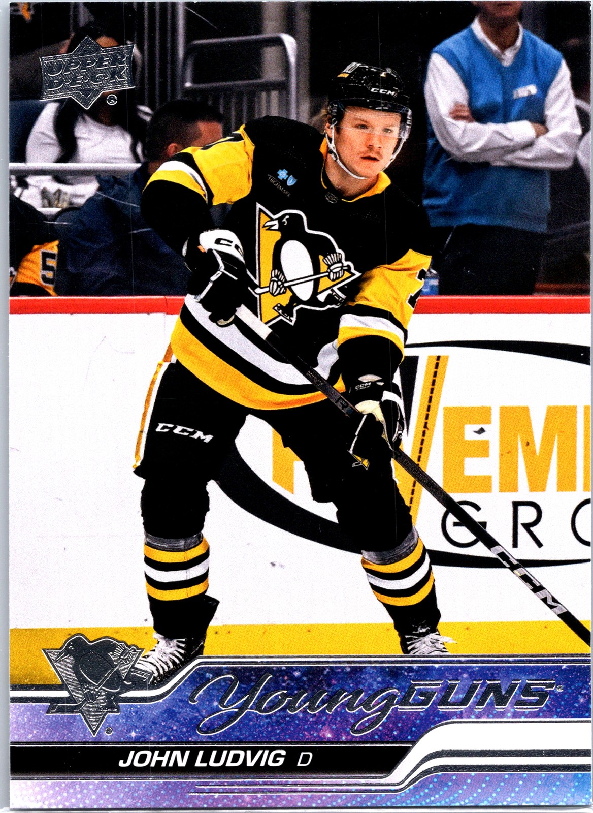 2023-24 Upper Deck Series 2 JOHN LUDVIG #490 Young Guns Pittsburgh Penguins