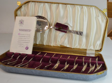 Vintage Vinners 13 piece Dessert Set 6 Spoons 6 Forkks and Serving Spoon