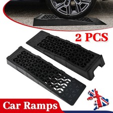 2pcs/Set Heavy Duty Super Stable Extra Wide Plastic Car Lifting Ramps Wide Wheel