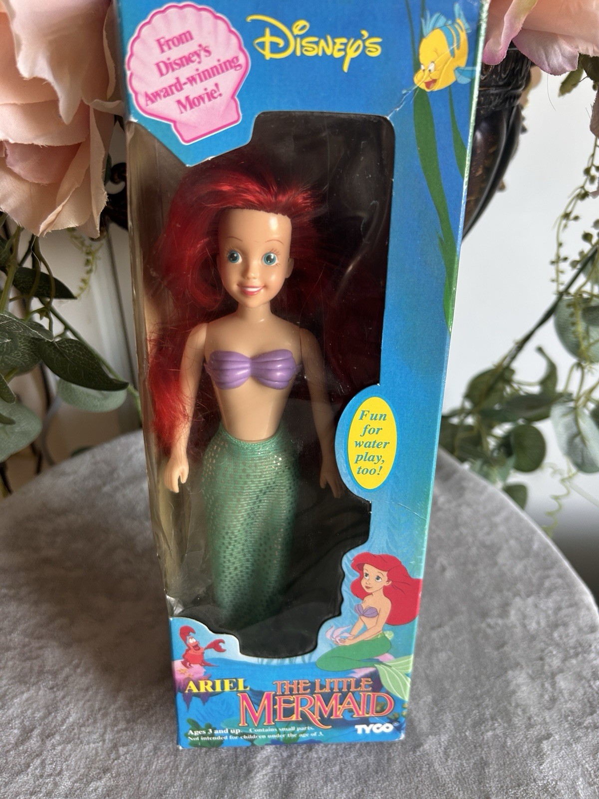 Vintage 1989 Disney The Little Mermaid Ariel Doll – Original Box – Mermaid Tail