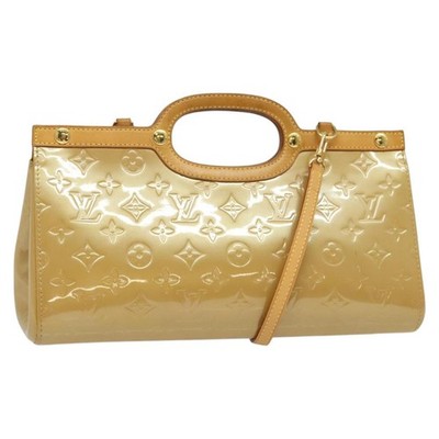 LOUIS VUITTON Monogram Vernis Roxbury Drive Bag 2Way Noisette