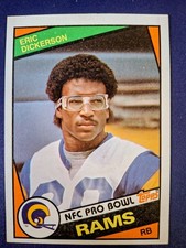 1984 Topps Eric Dickerson NFC Pro Bowl Vintage Football Card #280
