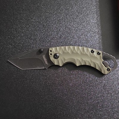 Kershaw 8750TTANBW Tanto Pocketknife Tan Aluminum 8Cr13MoV Bottle Opener