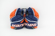 Bauer Vapor Hyperlite Rękawice hokejowe na lodzie Granatowe/Pomarańczowe Junior Rozmiar 10 (0410-9322)