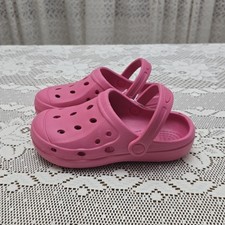 NWT Girl's Pink Clog L 2 / 3 Shoes Casual Summer Garden Clogs Retro Slip On