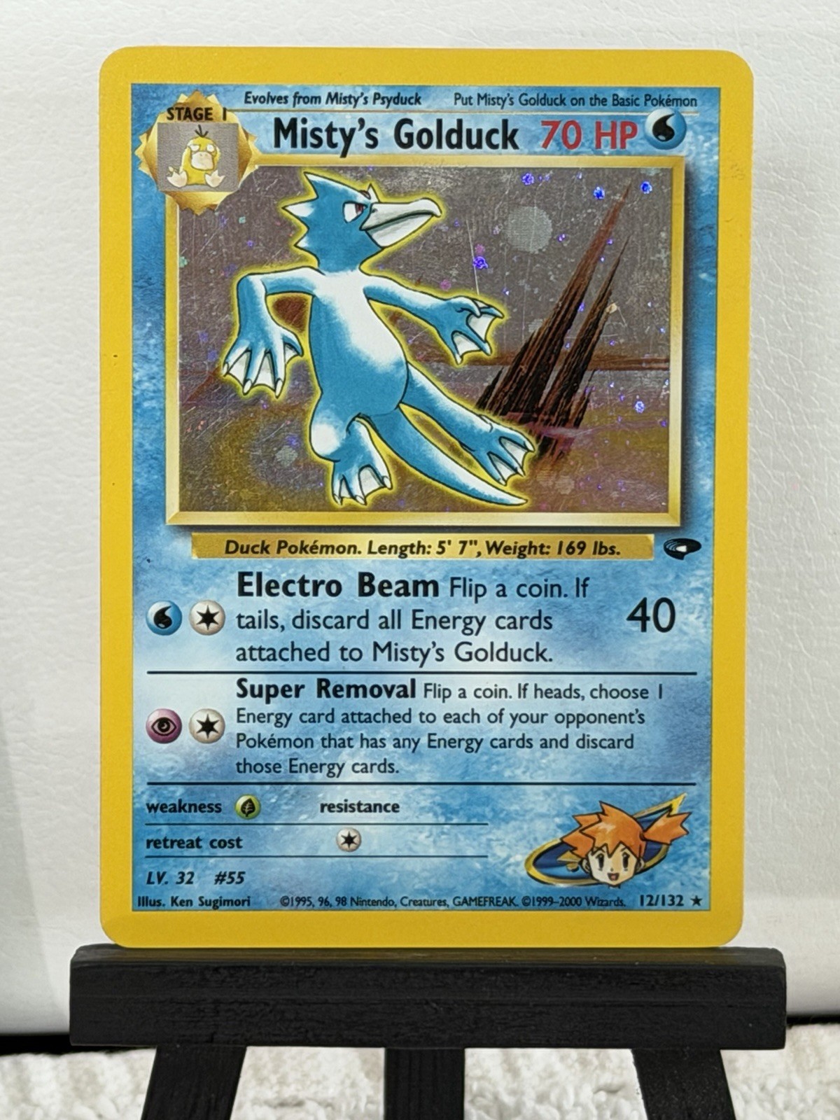 Pokemon Card - Misty’s Golduck Gym Challenge 12/132 Holo Rare