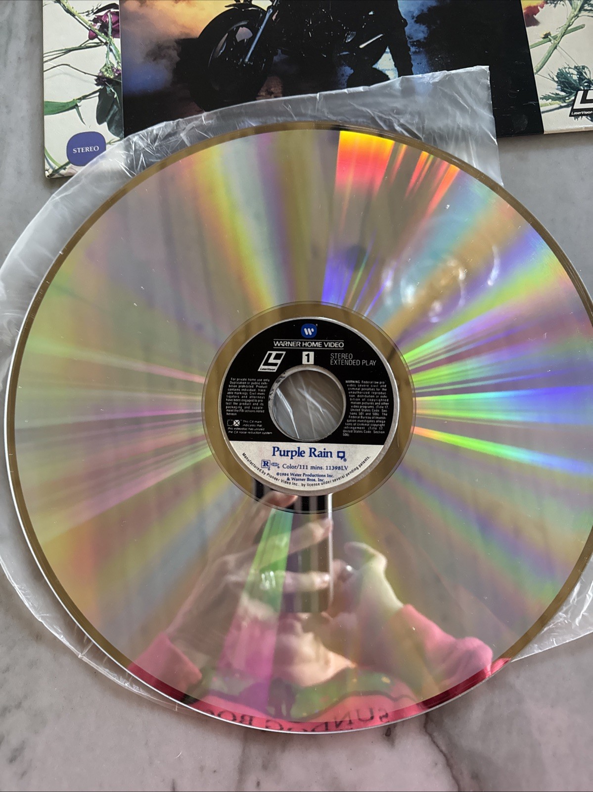 Prince Purple Rain Laser Disc 1984 Warner Bros WB with Extended Play