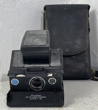 Polaroid SX-70 Land Camera Alpha 1 SE Black Vintage Instant Camera Case Untested