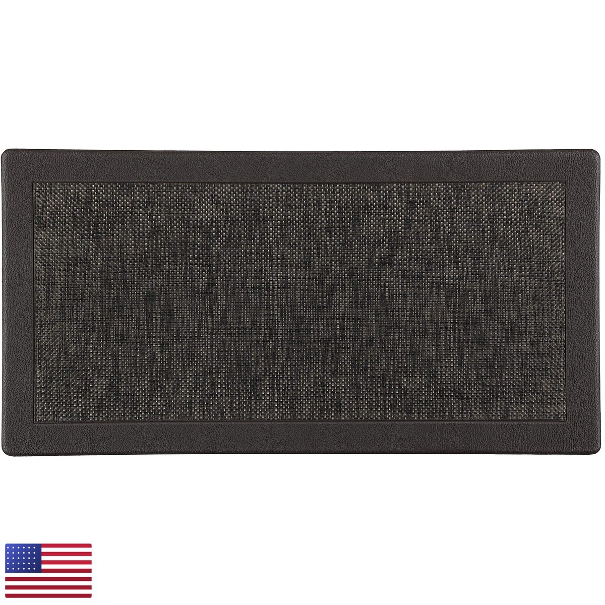 J&V TEXTILES Hillside Oversized Anti-Fatigue Kitchen Mat Espresso