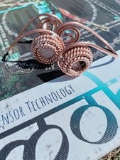 2Energy Healing Spiral TensorRing Copper Handwrap Holy Trinity SetReiki Shamanic