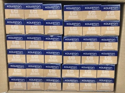 Lot of 36 Wella Koleston Perfect Permanent Creme Haircolor - Pure Naturals 6/03