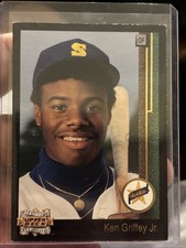 1989 Upper Deck KEN GRIFFEY JR 5 Year Anniversary Black #A1 Mariners