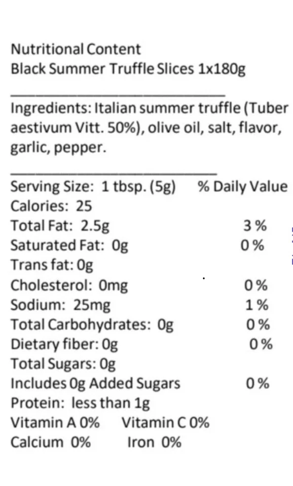 Black Summer Truffle Slices (180gr) (6.35oz) - Image 2 of 2