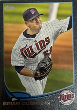 2013 Topps #467 Brian Duensing Grey Rim Sandglitter /62 Minnesota Twins