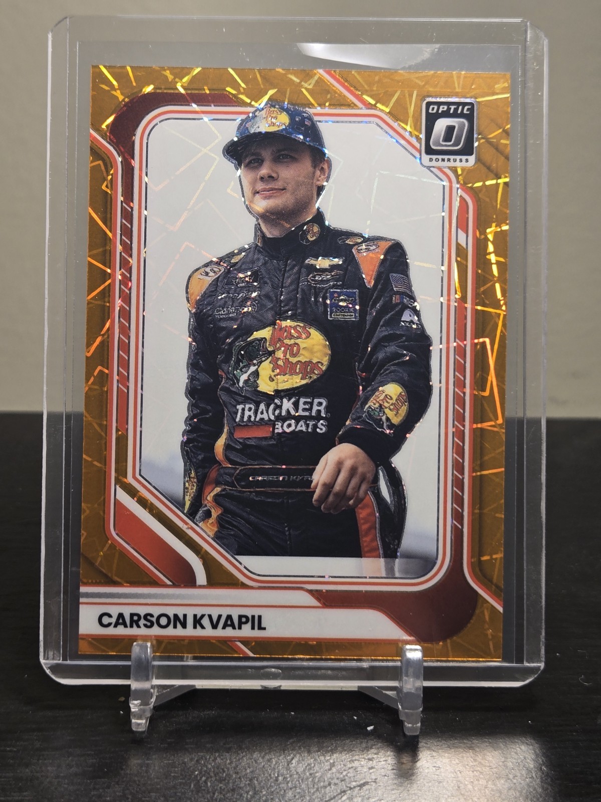 2026 Donruss Racing - CARSON KVAPIL - Optic Orange Velocity - #89