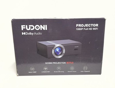 Fudoni GC888 Projector Netflix 1080P Full HD WiFi Electric Focus New & Sealed