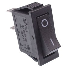 Off- On Momentary Long Rectangle Rocker Switch SPST
