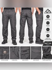 Men's Gray Tactical Cargo Pants - Unbranded