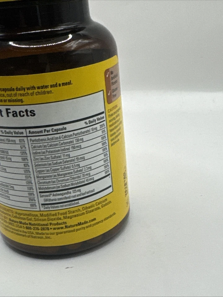 Nature Made Multi+ Ashwagandha 60 Cápsulas. Exp. 03/2025 Foto 4 de 4