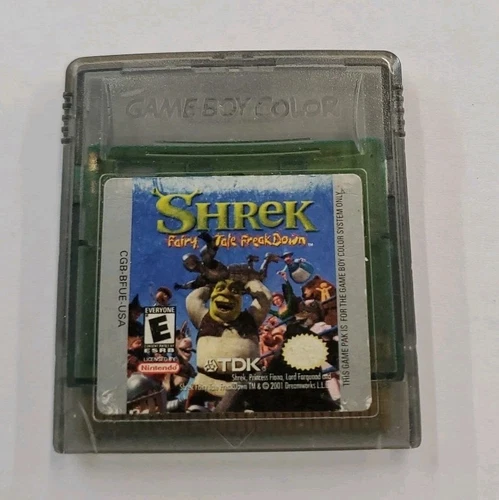 Shrek Fairy Tale Freak Down Gameboy Color Authentic Tested Clean Cart Only