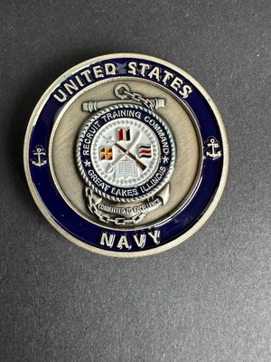 USS Reuben James ~ Ship 2 ~ US Navy Recruit Training Command Challenge Coin