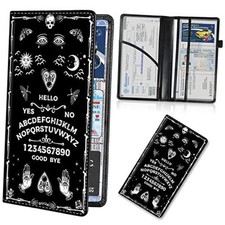 Car Registration and Insurance Card Holder, Premium Leather Vehicle Wallet