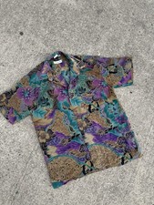 Christian Dior Vintage Silk Shirt Floral Prin...