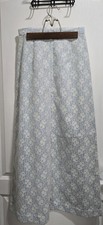 Vintage Handmade lace maxi skirt with light blue lining