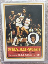 Topps 1973 Kareem Abdul-Jabbar #50 NBA HOF SHARP CARD SEE PICS