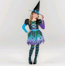 Spell Caster Witch Halloween Costume Fancy Dress Up Girls Youth Sz M 8-10