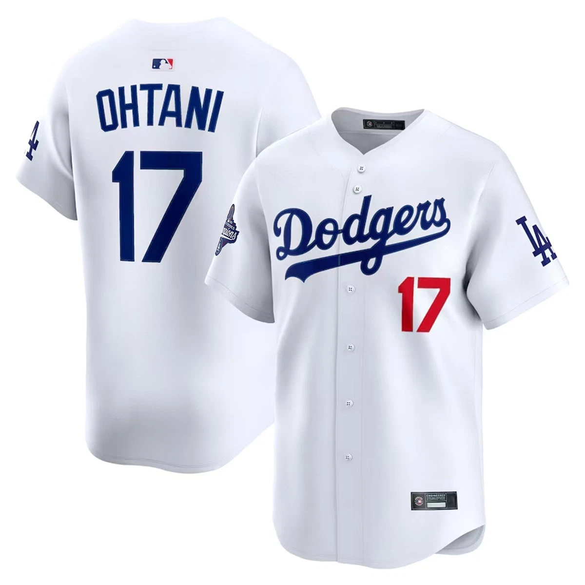 NWT Men's Dodgers White 2025 World Series Champions Limited Jersey
