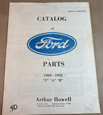1909 - 1932 Ford Models T A And B Parts List Book