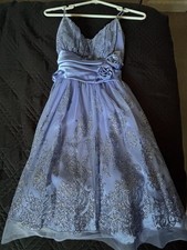 Windsor Cinderella Dress Sparkly Detailing Satin Rose Waist Front With Back Bow