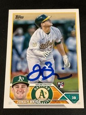 Jonah Bride Signed Rookie Card 2023 Topps In Person Autograph (IP) Auto