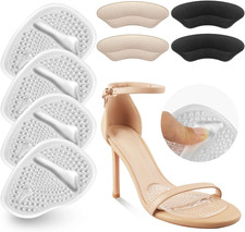 Metatarsal Pads, Ball of Foot Cushions, Heel Pads Inserts for Too Big Shoe, Redu