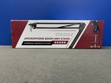2 MICROPHONE BOOM ARM ADJUSTABLE MIC DESK MOUNT MIC STAND 3/8" 1/4" M6X1 ADAPTER