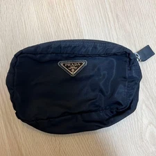 PRADA Black Nylon Pouch From Japan Prada