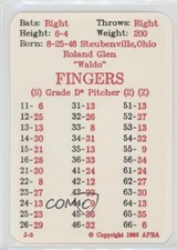1986 APBA Baseball 1985 Season Rollie Fingers HOF fm0