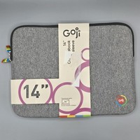 Goji 14 Inch Chromebook Sleeve Laptop Bag Case Grey New G14CROM19