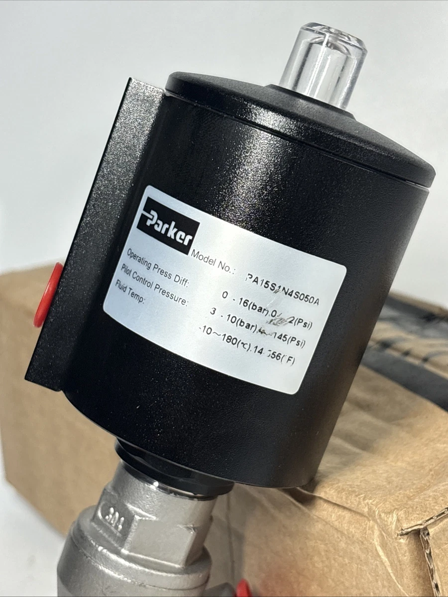 Parker PA15S1N4S050A 1/2” 2-Way Angle Seat Valve photo 2